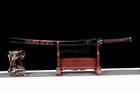 Handmade Black Blade Japanese Samurai Katana Sword 1095 High Carbon Steel Sharp