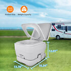 2 6 Gal Portable Toilet Press Flush Commode Potty Outdoor Indoor Travel Camping