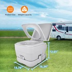 Portable Travel Toilet 2 6 Gallon 10l Camping Commode Potty For Outdoor Camping