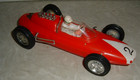 Vintage 1960s Marx Friction  Lotus-ford Indy Race Car Red  2