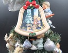 Miniature Lighted Hummel Christmas Tree     Porcelain Holiday D  cor