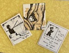 Set Of 3  Rare Vintage Pop-up Cards  By Olive Fell  Circa 1940   s - 50 s