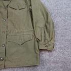 Vintage Wwii M43 Military Field Jacket Mens Medium Green Cotton 1940s
