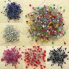 800 Pcs Round Pearl Head Dressmaking Pins Weddings Corsage Florists Sewing Pin
