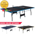 Official Size Indoor Table Tennis Pong Table  4 Piece Foldable Design With Net 