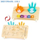 Montessori Toys For 3 4 5 Year Old double-sided Preschool Blue  Orange