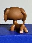 2006 Littlest Pet Shop Lps  556 Dachshund Dog Pup Valentines Day Brown Pink Dots