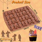 Halloween Skull Silicone Mold  1 Pack 32 Cavity Mini Skeleton Mold Chocolate Mol