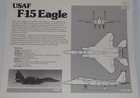 U s a f   F-15 Eagle Fighter Jet  1 Fighter 2-sided Color Flying In Op Epic Fury