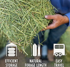 Premium Orchard Grass Compressed Hay Bale     50 Lb  Ideal For Livestock   Horse
