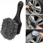 1 Pc Car Wheel Cleaning Brush Short Handle Tire Rim Detail Wash Tool
