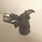 Spoontiques Wizard Figure With Crystals 2 5  Cm 592 Pewter 1986
