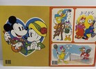 Vintage 1970s Disney Mickey   Minnie  Donald   Daisy Paper Dolls Whitman Uncut