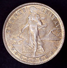 1944-d United States  Philippines 20 Cents Centavos Silver Coin  World War 2