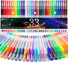 Gel Pens 33 Color Gel Pen Fine Point Colored Pen Set With 40  More Ink For Adult