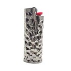Heavy Lighter Case Cover Holder Sleeve Pouches Metal Crater Pattern Design For 