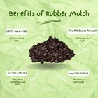 100  Wire-free Brown Rubber Mulch     Playground   Landscaping  20lbs - 1 1 Cu  Ft
