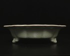 Old Fine Chinese Ru Kiln Dish Plate W flower