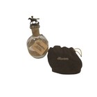 Blantons Bourbon Bottle Empty With S Letter Horse Stopper Velvet Bag Collectible