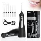 Sejoy 5 Modes 6 Jet Tips Water Dental Flosser Pick Teeth Oral Irrigator Cordless