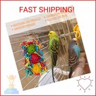 Bird Toys Parakeet Toy Parrot Chewing Shredding Foraging Toys With Rope Perch Ha