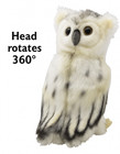 Hansa Snowy Owl Plush 18cm Bh6155 Japan Exclusive Realistic Animal Figure Toy
