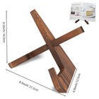 2 Pack Cookbook Stand   Wooden Recipe Book Holder For Kitchen Counter Decor  