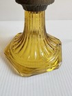 Antique Aladdin Corinthian Canary Amber Oil Lamp Converted To Electric 21 5   