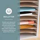 Vertical Literature Organizer  11 Compartments  Office And Classroom Mailbox    