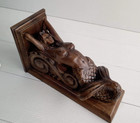 Mermaid Of Wood Decorative Carved Wooden Corbel 1pc Corbel  Wall Hanging Decor