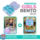 Kinsho Kids Bento Lunch Box  Reusable Meal And Snack Container  Lunch Boxes F