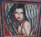 Nene Thomas Blood Angel Print - Matted   Framed Signed 2001