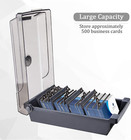 Business Card Holder Box File Storage Index Organizer Rolodex For500 Cards Sze 4