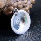 Solid 925 Sterling Silver Zodiac Wheel   Sun Face W  Runes Astrology Pendant
