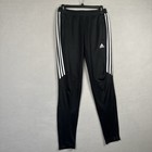 Adidas Tiro 17 Climacool Training Pants Women   s Sz Small Black 3 Stripe Bs3685