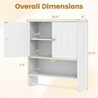 Bathroom Wall Cabinet  Wall Mounted Medicine Cabinet With Towel Bar And Shelf