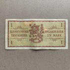 Finland 1 Markka Banknote 1963 Finnish Currency Paper Money Arms Anther Helsinki