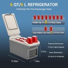 12v Car Refrigerator Cooler warmer 6 Quart  6l   12 Volt Dc  110v Ac  Electri   