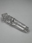 Vintage Clear Glass Decanter Bottle Stopper Faceted Pointed Top Replacement Chip