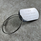 Custom Luggage Tags Baggage Tag Carry On Bag Travel Bag Engraved Id Luggage Tag