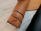 5-6oz Veg Tan Saddle Tan Shoulder Leather Hide Sheet panel Firm 6-7 sqf 12x12x24