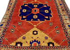 Hand Knotted Wool Rug Rust Geometric Tribal Runner Oriental Sarab 5x11