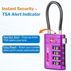 2 Pack Tsa Approved Luggage Lock 4 Digit Combination Lock For Luggage Suitcase