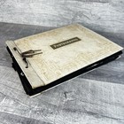 Vtg 1930s 1940s Tie Bound Photo Album Filled W  B w Baby Family Photos Scrapbook