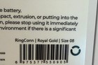 New Ringconn Gen 2 Ultra-thin Smart Ring Size 8 Royal Gold Health Tracking