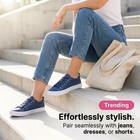 Canvas Shoes For Women  Casual Low Top Lace-up Womens Shoes Sneakers  Extra L   