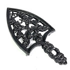 Antique Cast Iron Trivet For Sad flat Iron Or Pot  With Handle  Black Restored