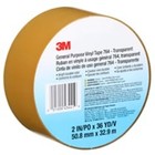 3m Vinyl Tape 764  General Purpose  2 In X 36 Yd  Transparent  1 Roll  Light