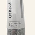Cricut 5ft Glitter Iron On Silver 12 Inches X 5 Foot Heat Transfer Vinyl New
