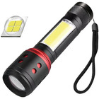 Ultra Bright Xhp50 Led Flashlight 1800 Lumen Zoomable Usb Rechargeable